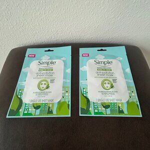 SIMPLE anti-pollution sheet mask 2 pc